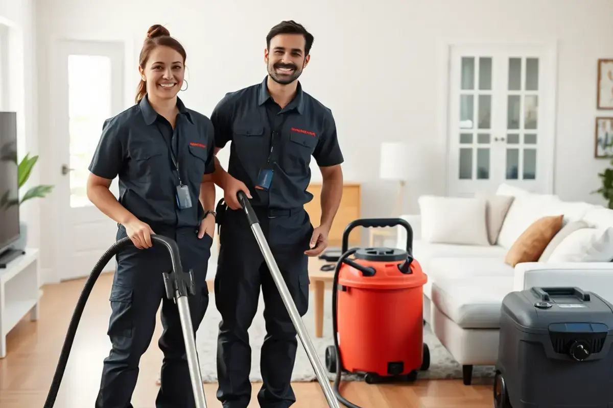 Our cleaning team at work