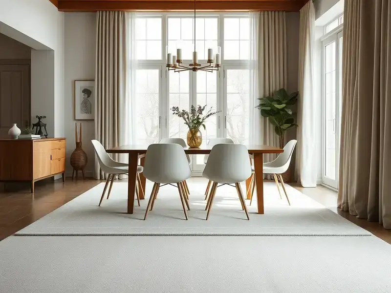 Dining room carpet cleaning