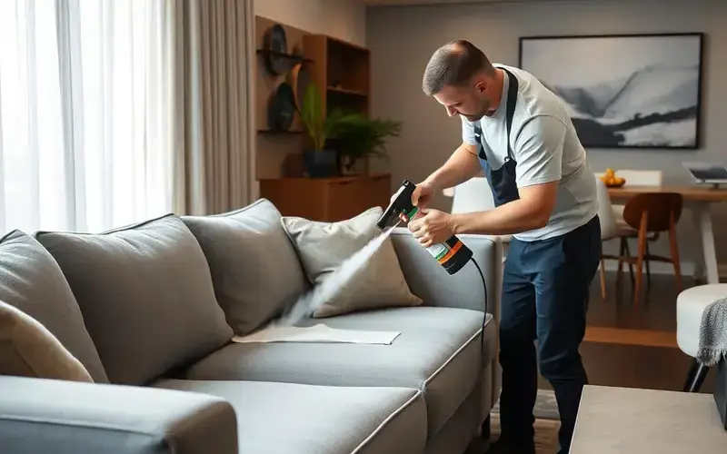 Upholstery cleaning service